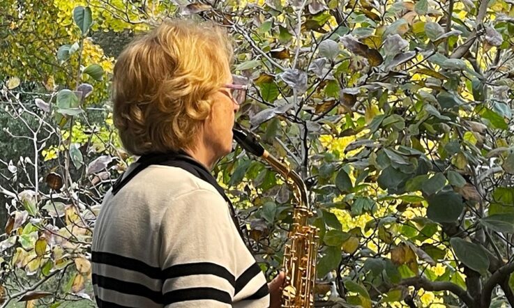 Learning to play the saxophone