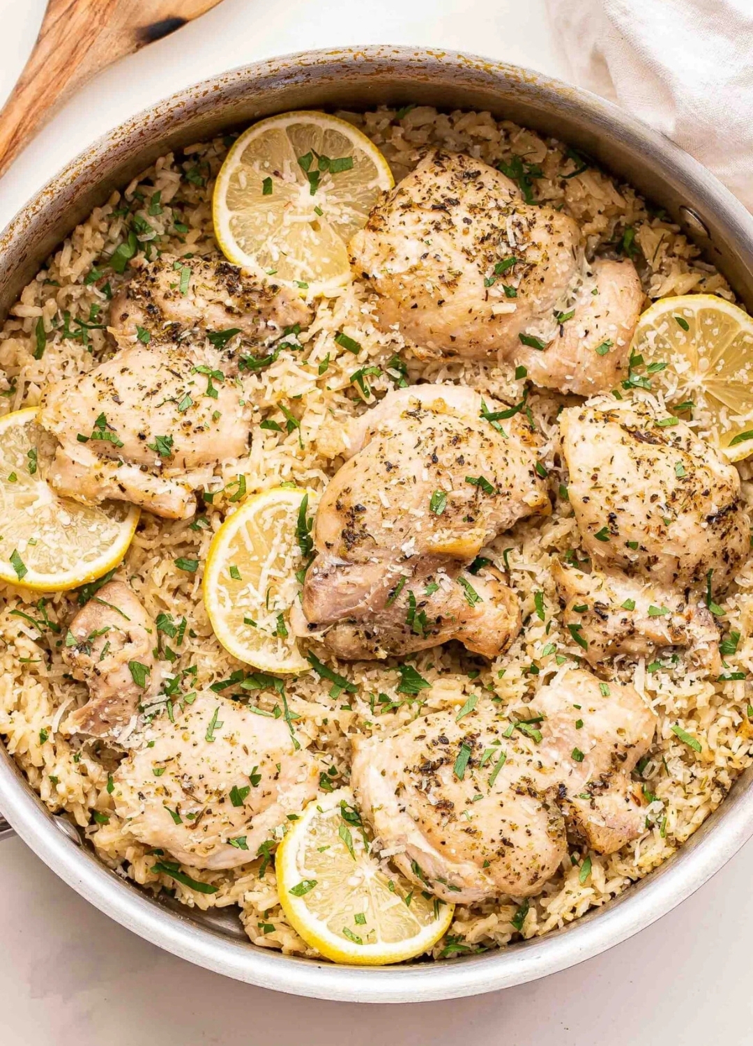 lemon chicken and rice pantry recipe