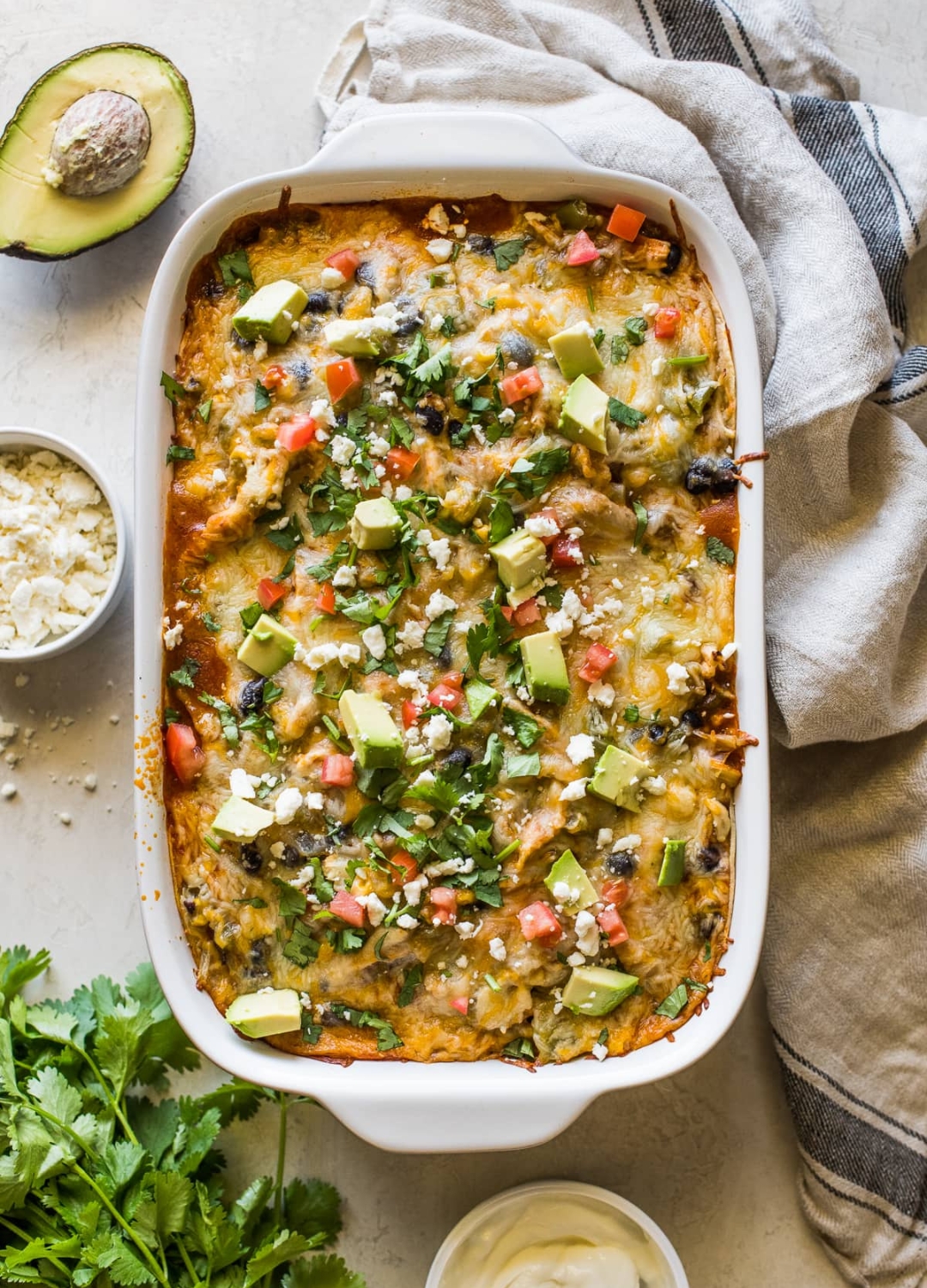 easy chicken enchilada casserole recipe