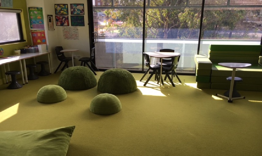 The new staffroom at Macgregor Primary School