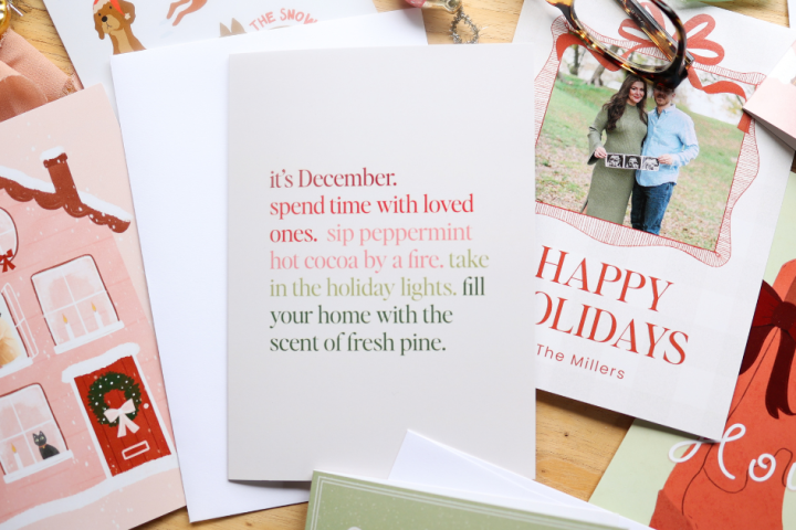 moonpig everygirl holiday cards