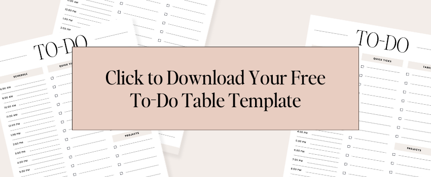 to-do table